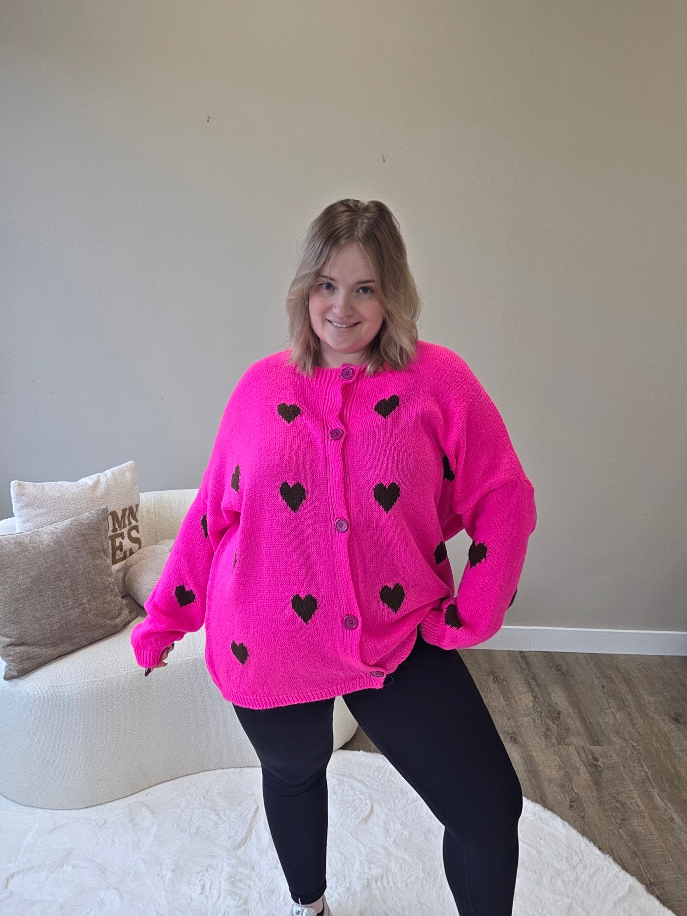 Hartjes Cardigan (In 2 kleuren)