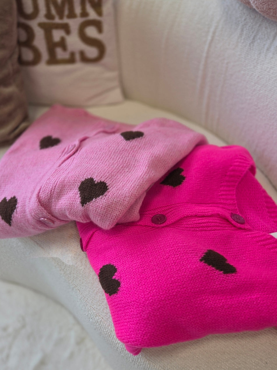 Hartjes Cardigan (In 2 kleuren)