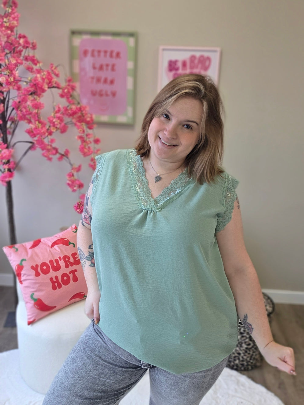 Hemdjes met Kant (in 8 kleuren)