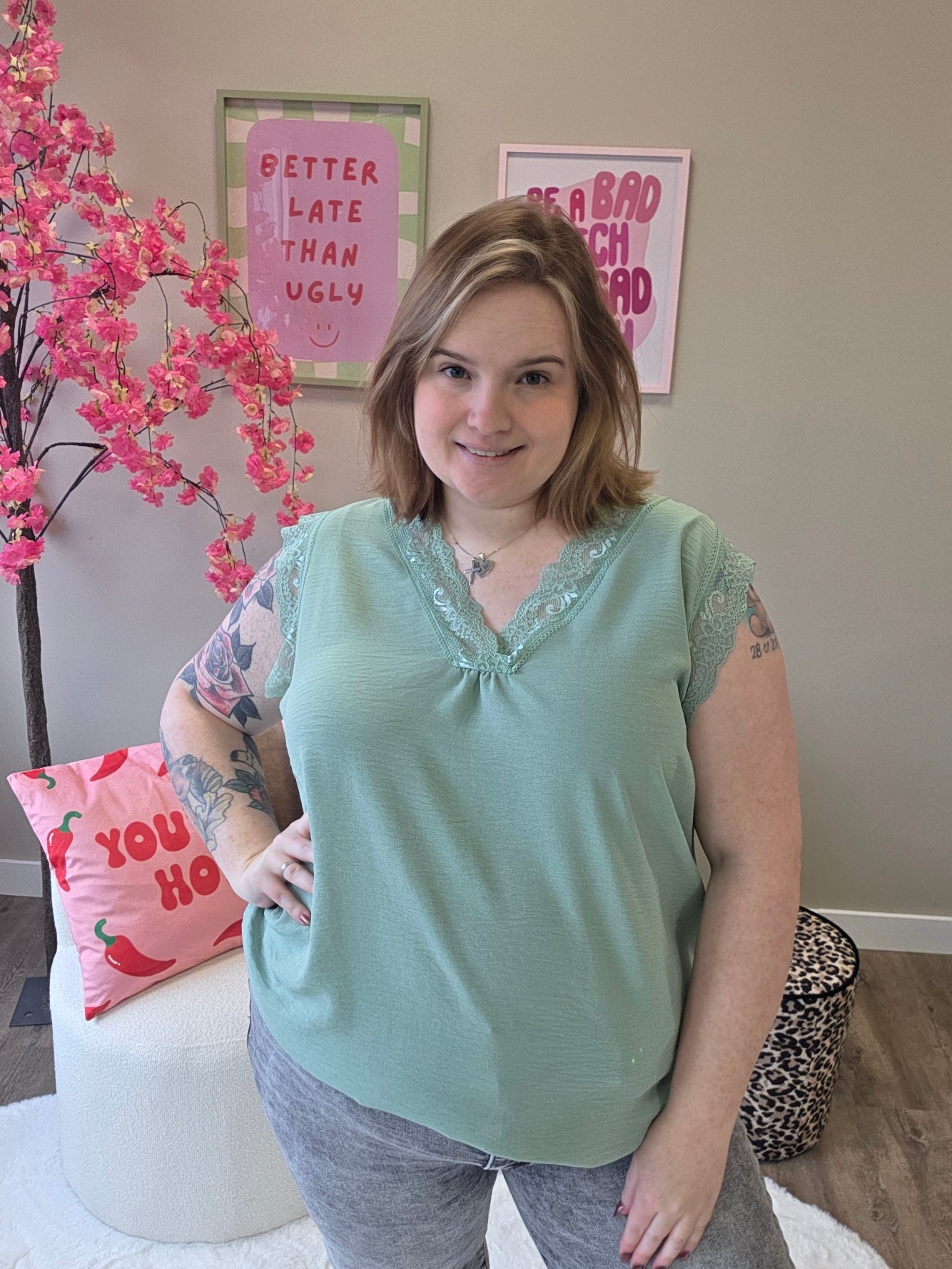 Hemdjes met Kant (in 8 kleuren)