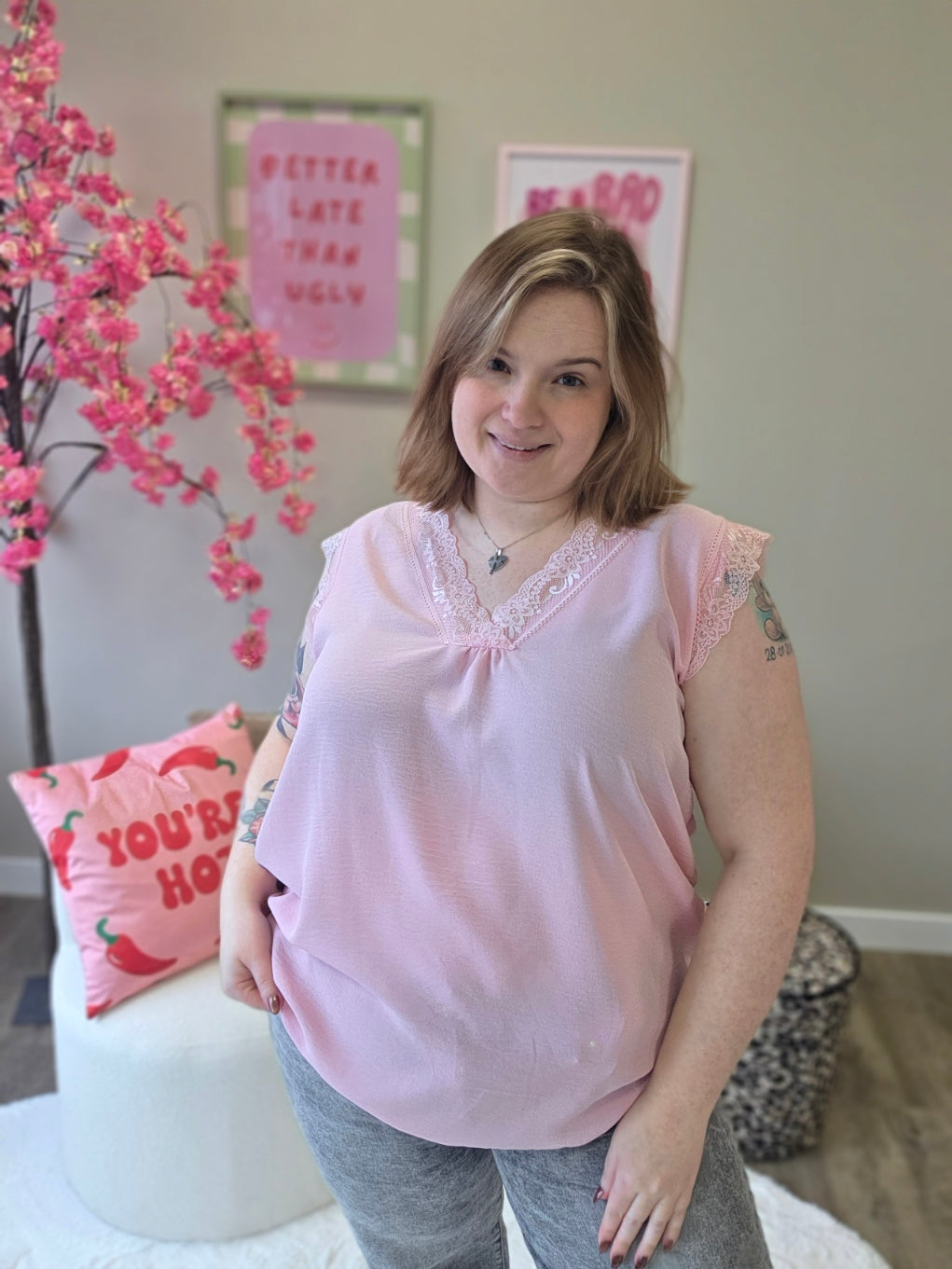 Hemdjes met Kant (in 8 kleuren)