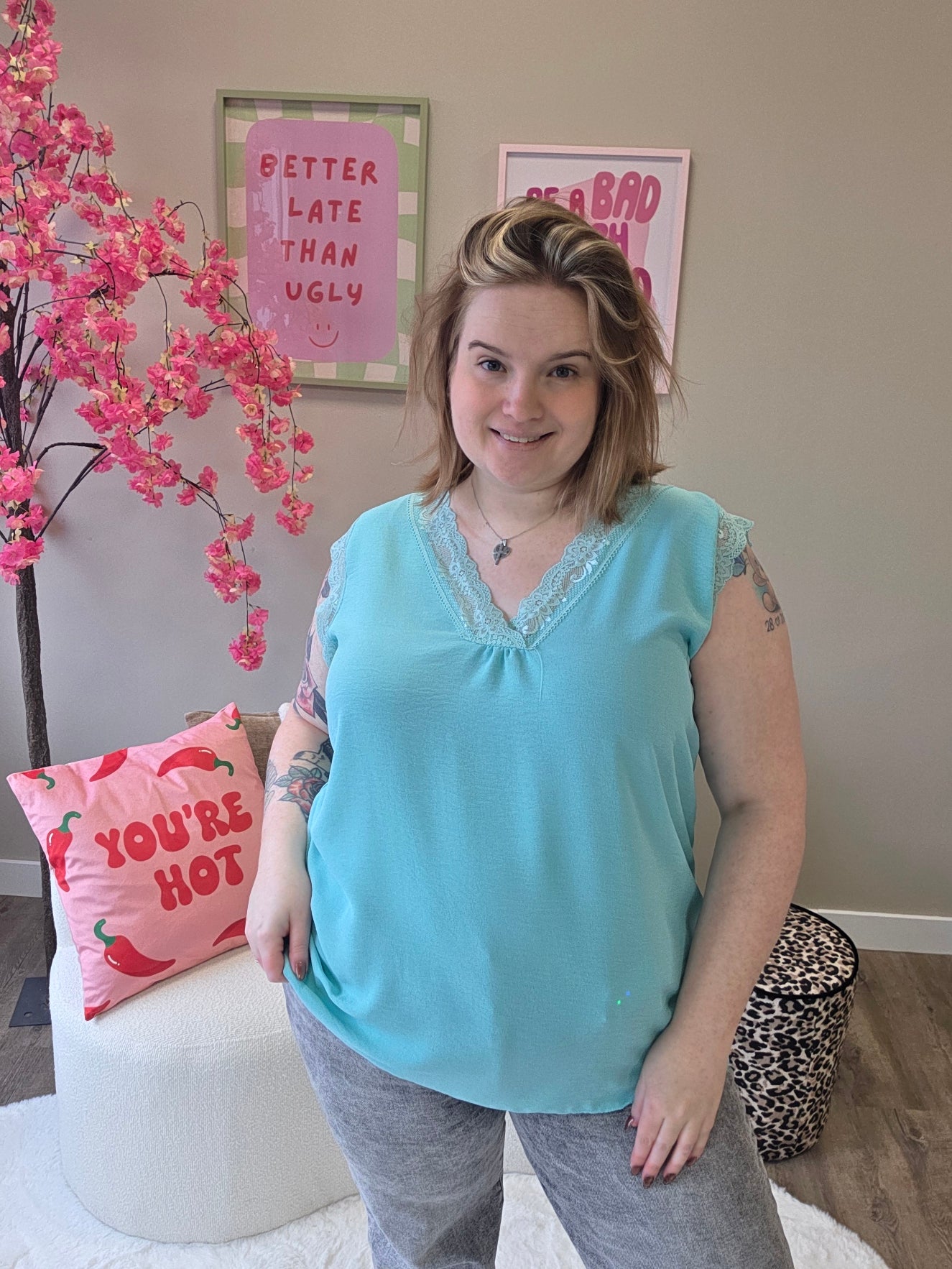 Hemdjes met Kant (in 8 kleuren)