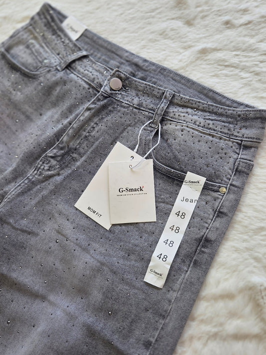 G-Smack Grijze Glitter Jeans | SM1071-7