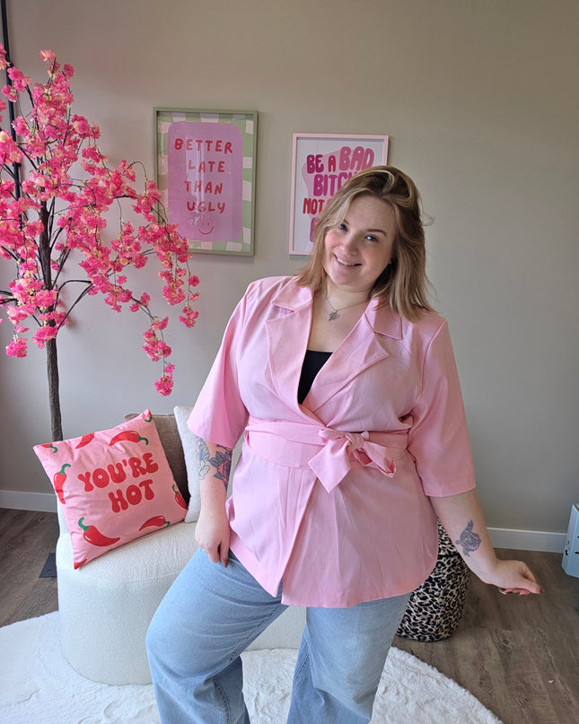 NC Exclusive Magic Waist Blazer Licht Roze
