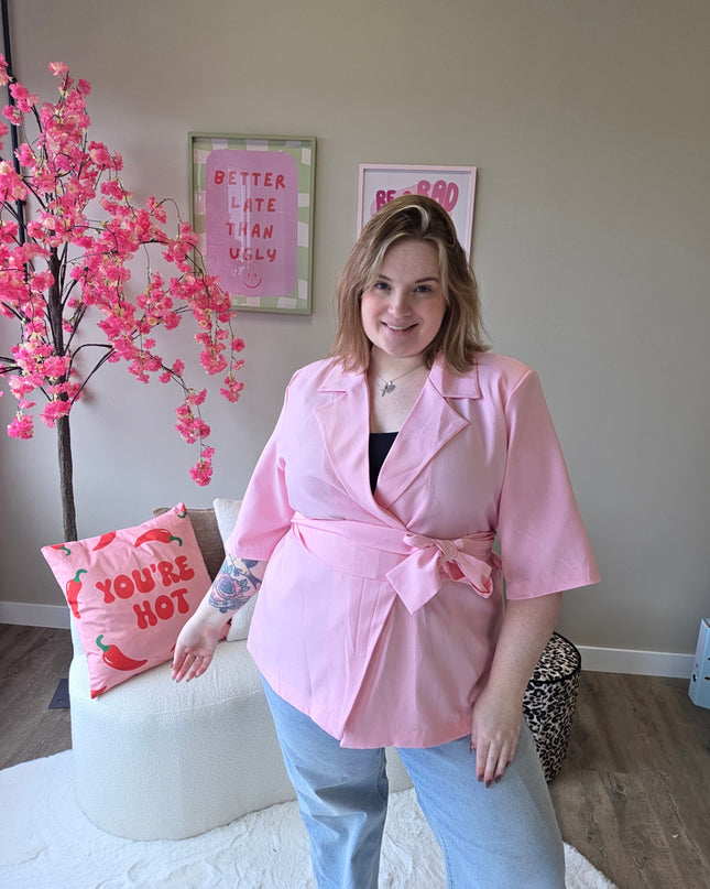 NC Exclusive Magic Waist Blazer Licht Roze