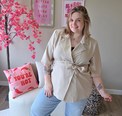 NC Exclusive Magic Waist Blazer Beige