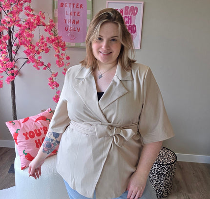 NC Exclusive Magic Waist Blazer Beige
