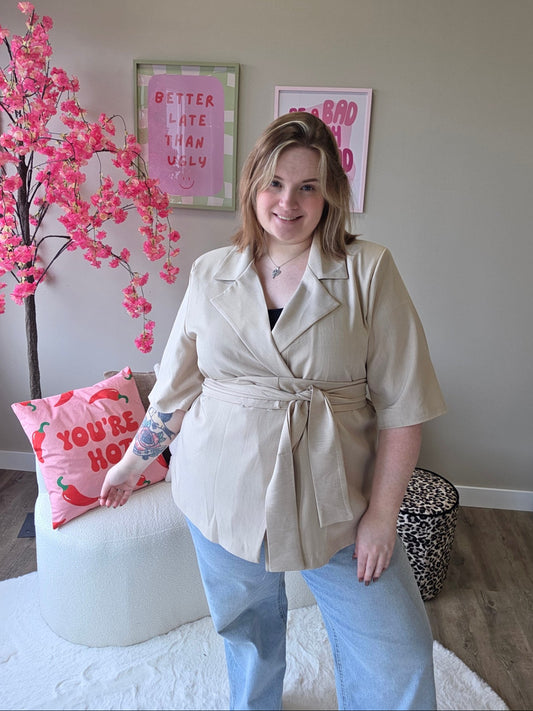 NC Exclusive Magic Waist Blazer Beige