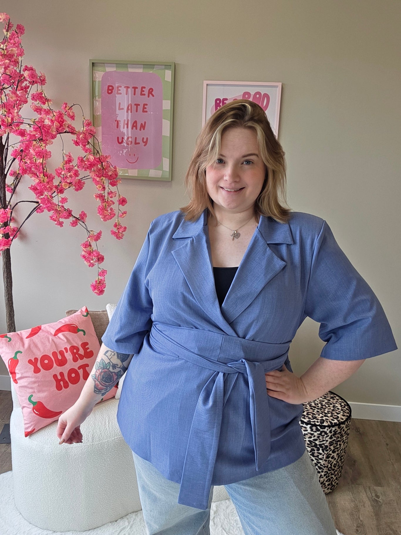 NC Exclusive Magic Waist Blazer Jeans Blauw