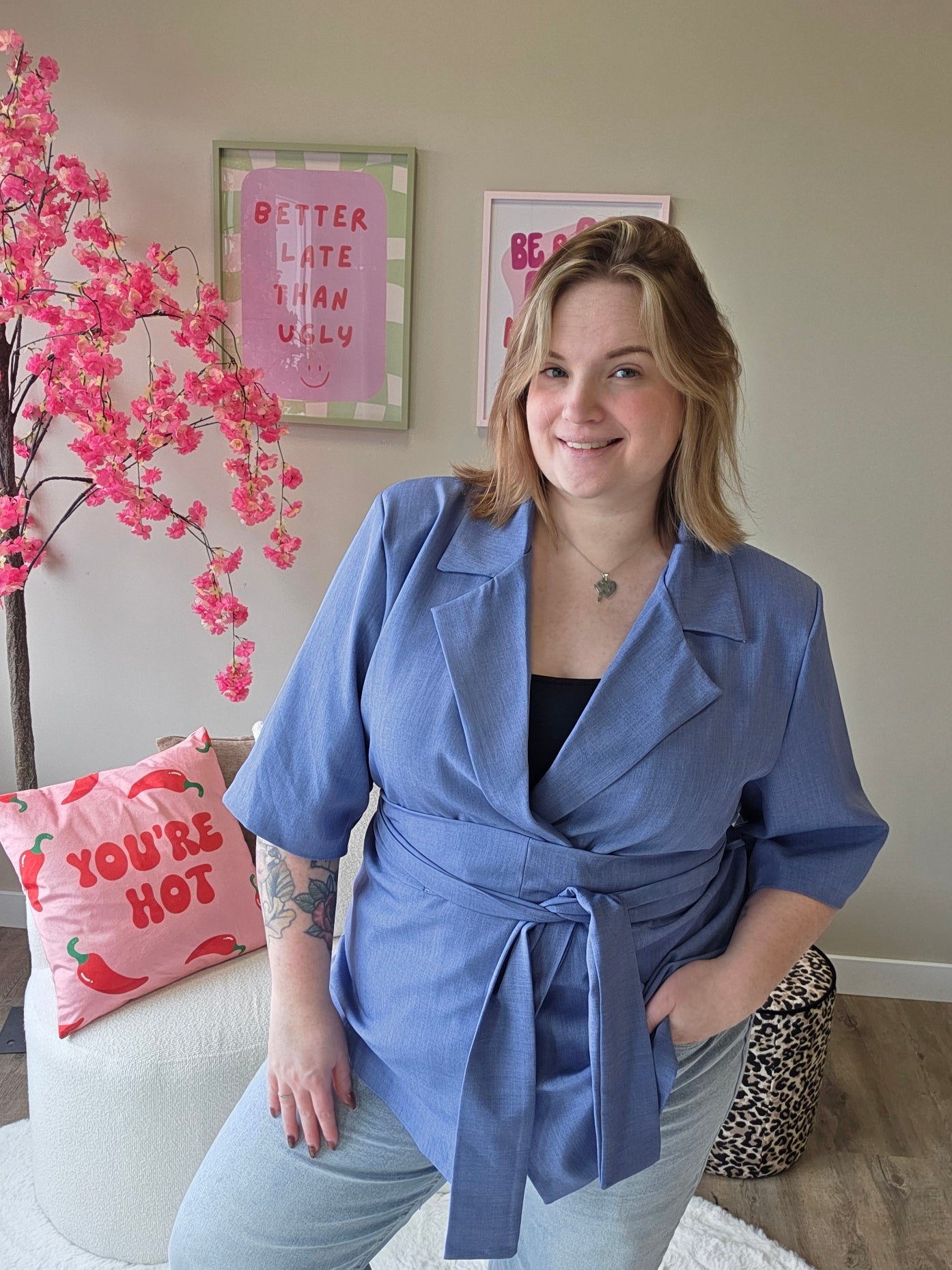 NC Exclusive Magic Waist Blazer Jeans Blauw