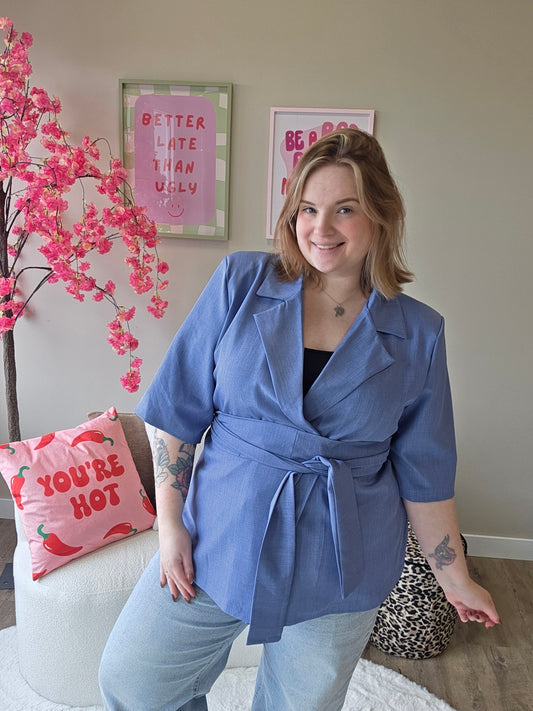 NC Exclusive Magic Waist Blazer Jeans Blauw