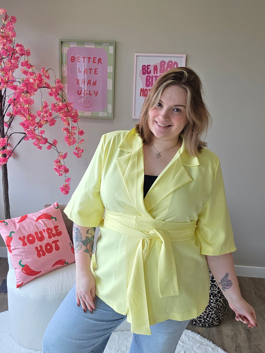 NC Exclusive Magic Waist Blazer Geel