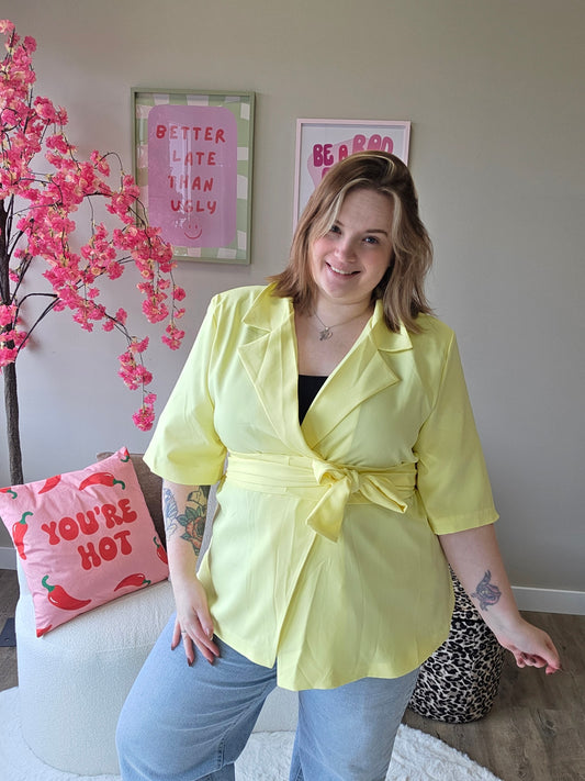 NC Exclusive Magic Waist Blazer Geel