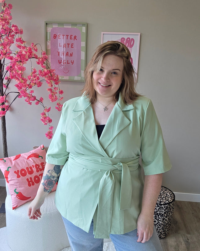 NC Exclusive Magic Waist Blazer Mint