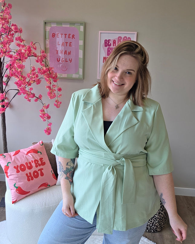 NC Exclusive Magic Waist Blazer Mint