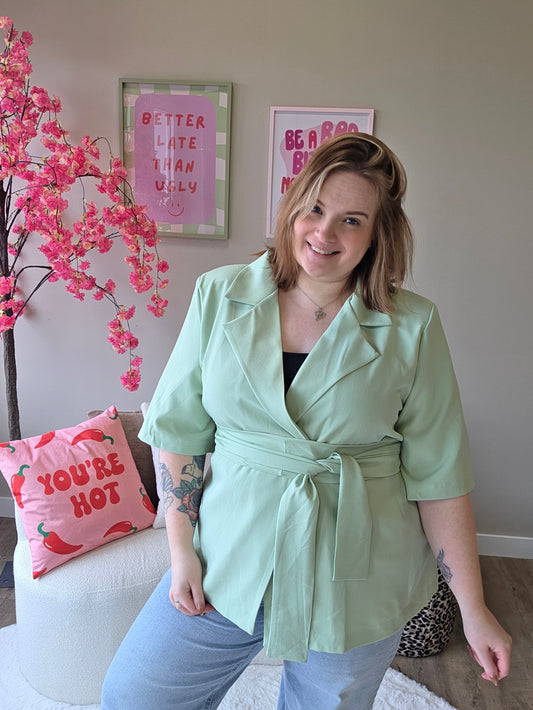 NC Exclusive Magic Waist Blazer Mint