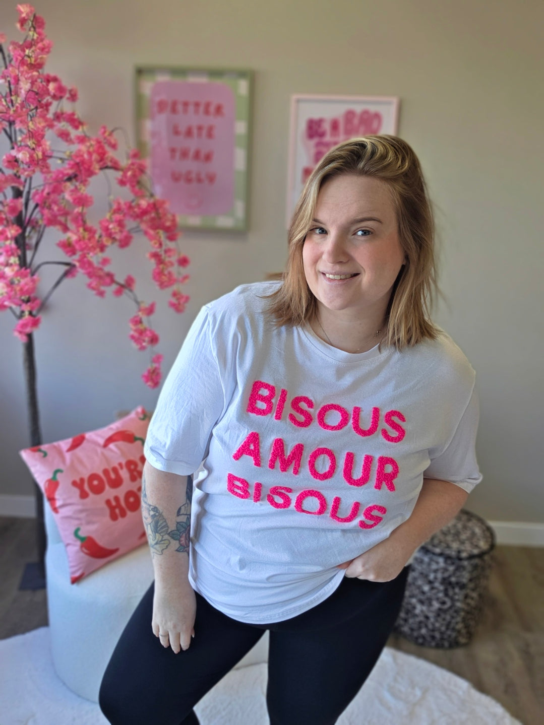 Bisous T-Shirts (In 5 kleuren)