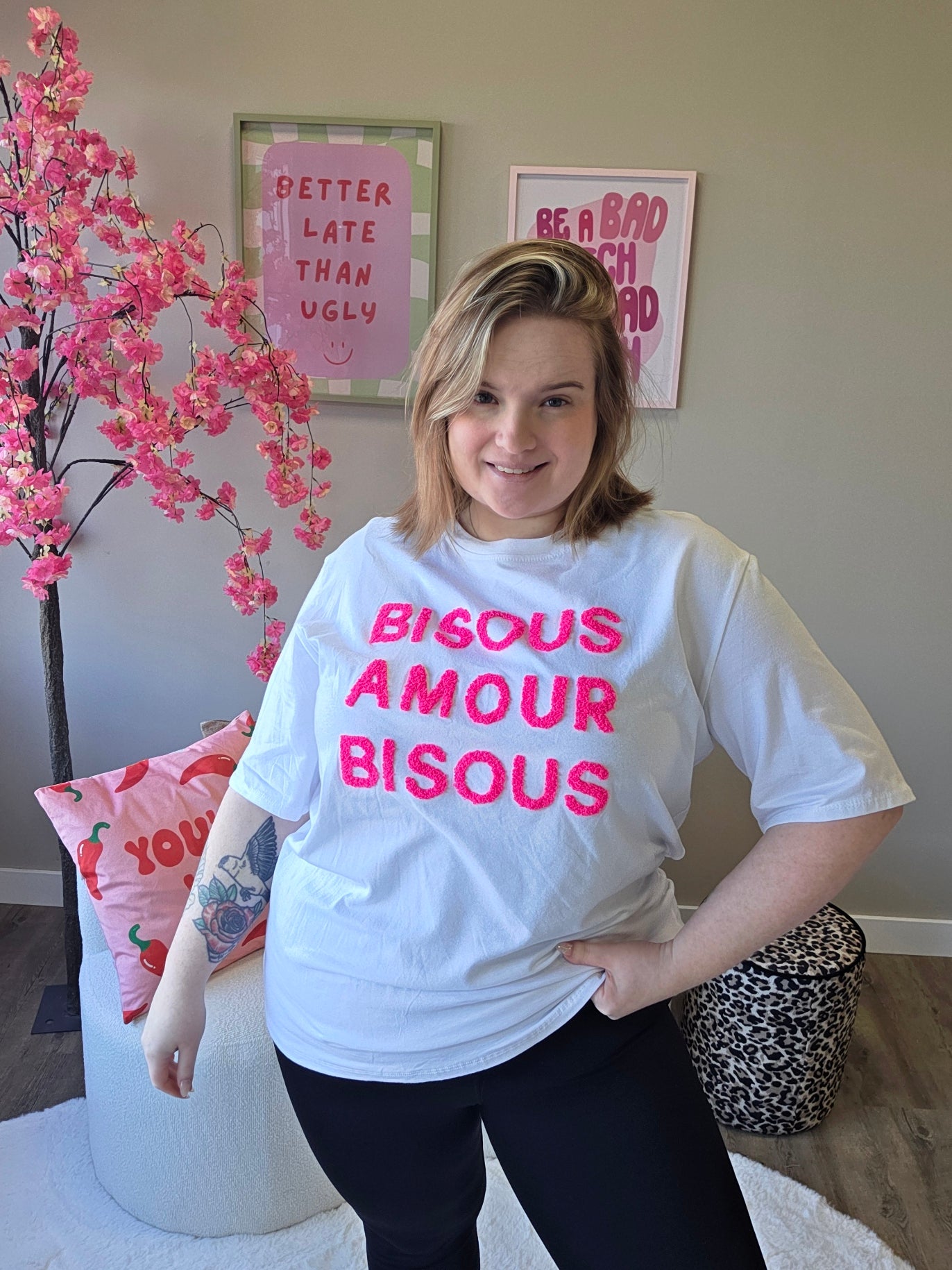 Bisous T-Shirts (In 5 kleuren)