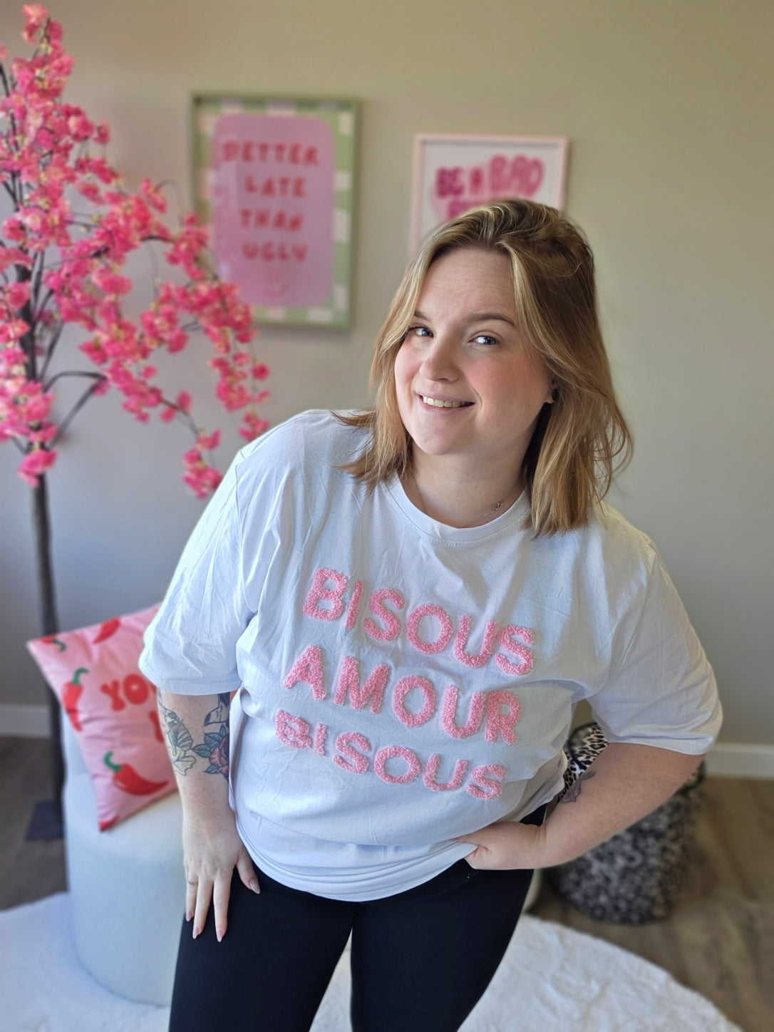 Bisous T-Shirts (In 5 kleuren)