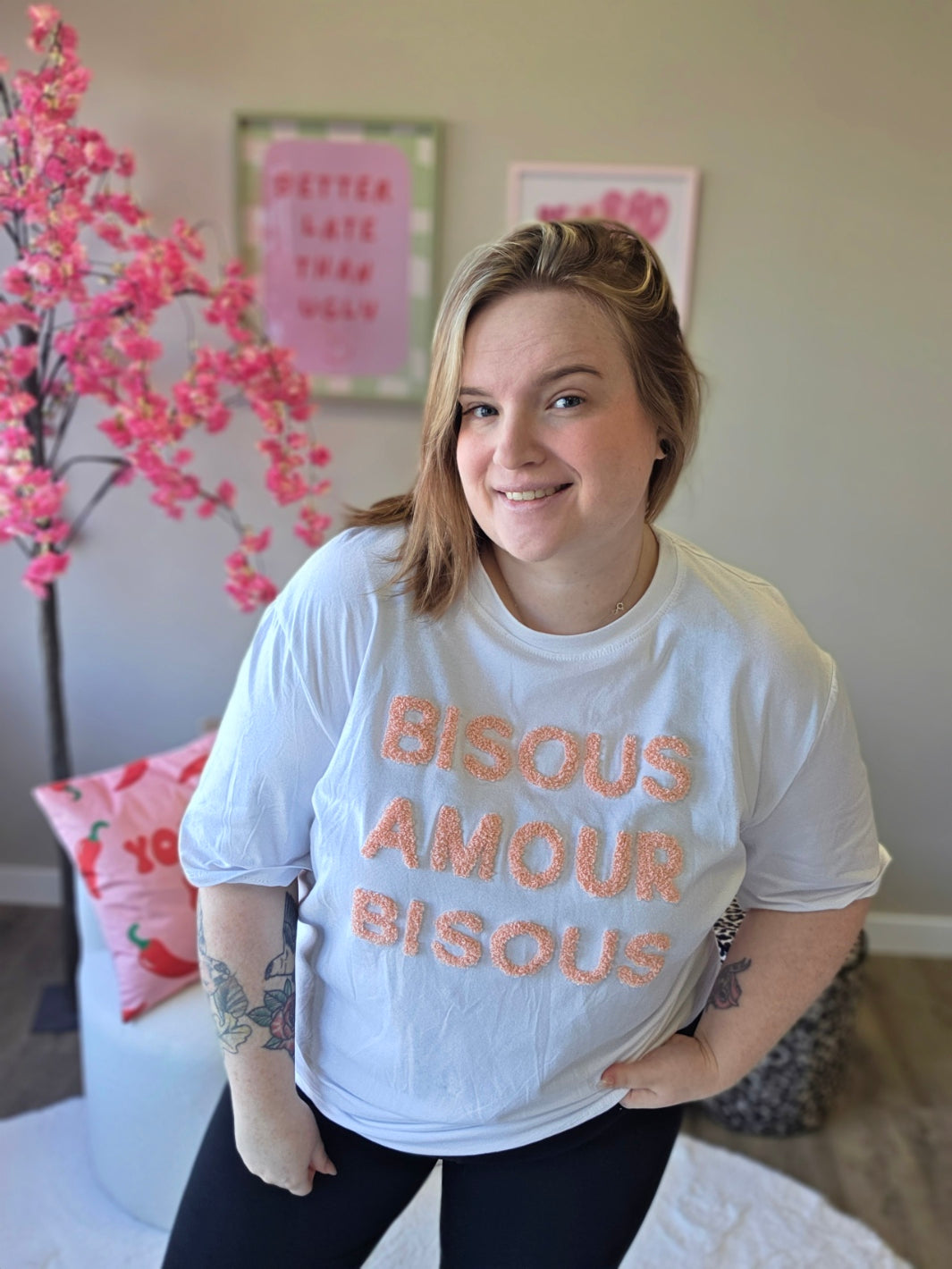 Bisous T-Shirts (In 5 kleuren)