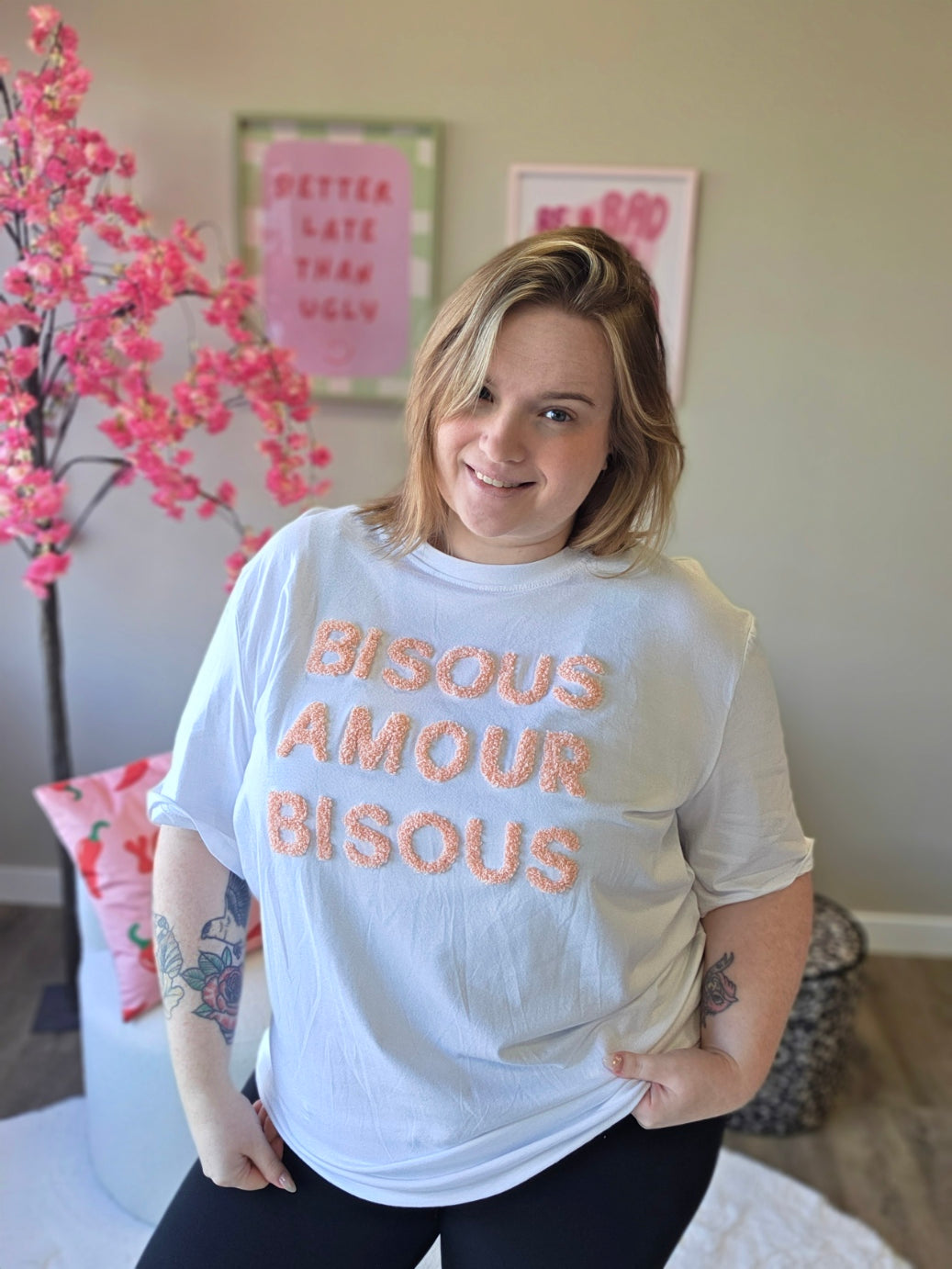 Bisous T-Shirts (In 5 kleuren)