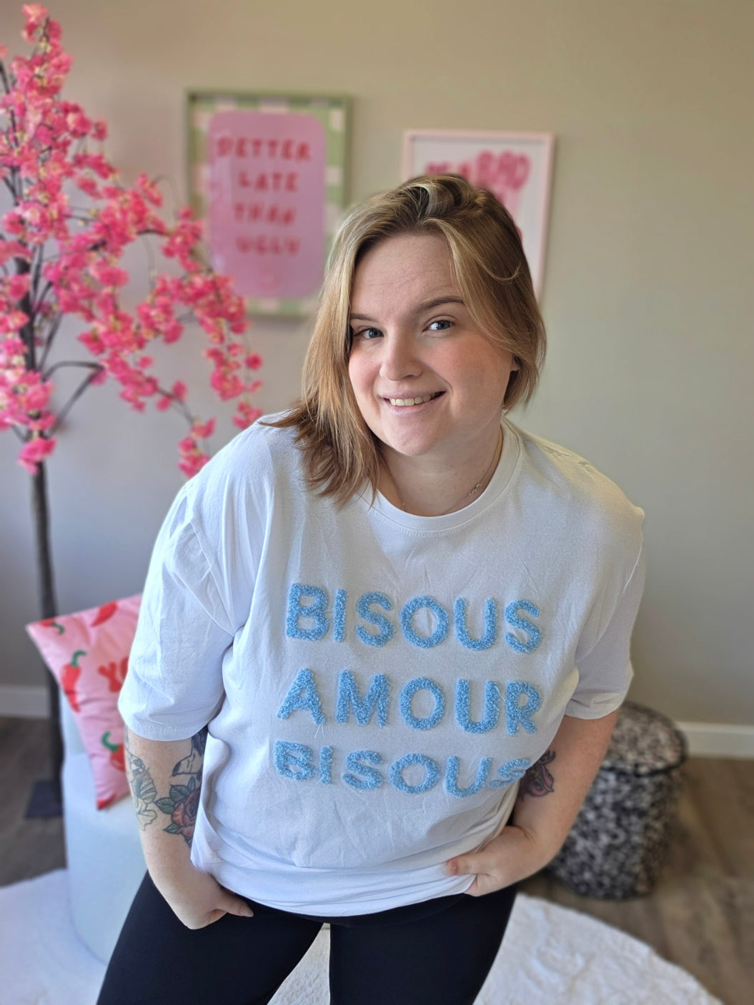 Bisous T-Shirts (In 5 kleuren)