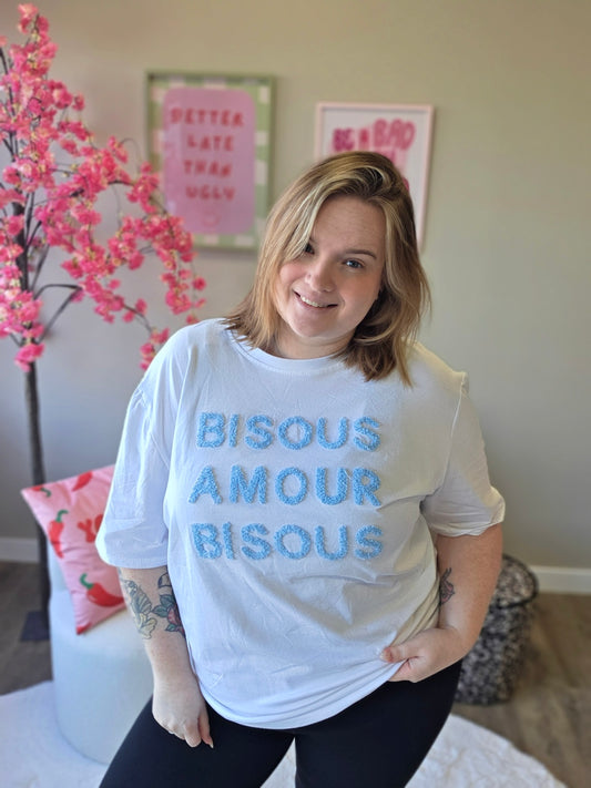 Bisous T-Shirts (In 5 kleuren)