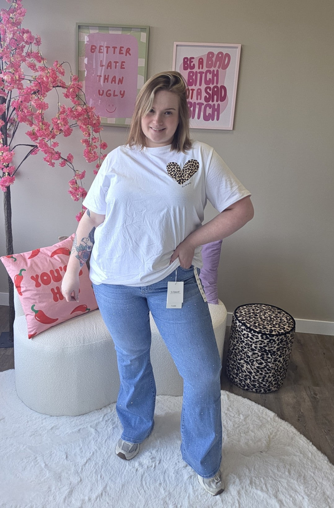 G-Smack glitter flair jeans |SM1083-4