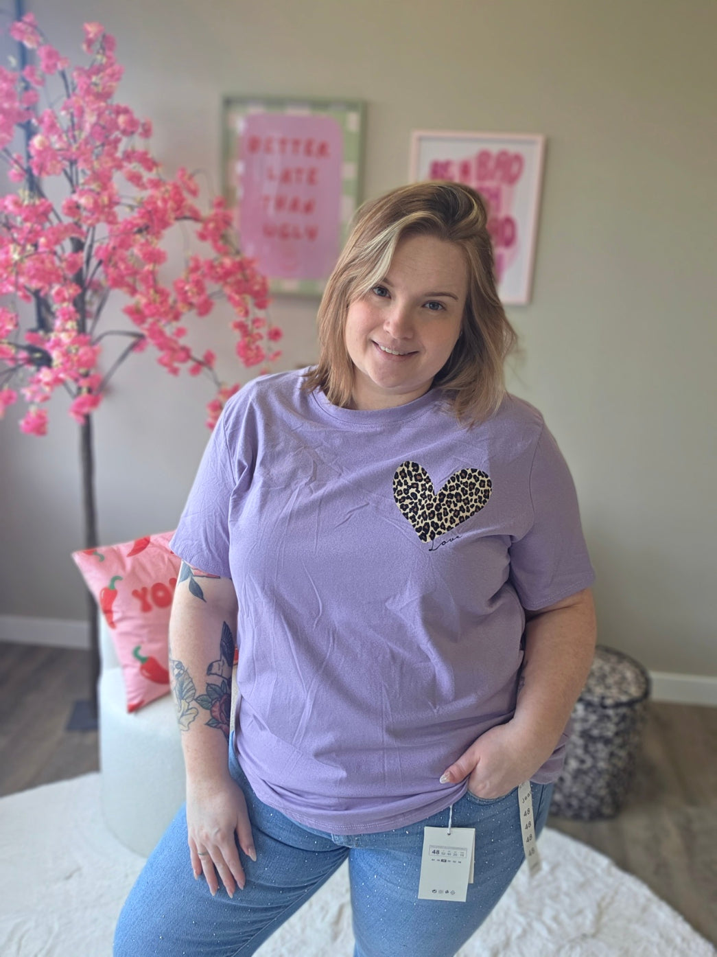 Leopard Amour Tee (In 3 kleuren)