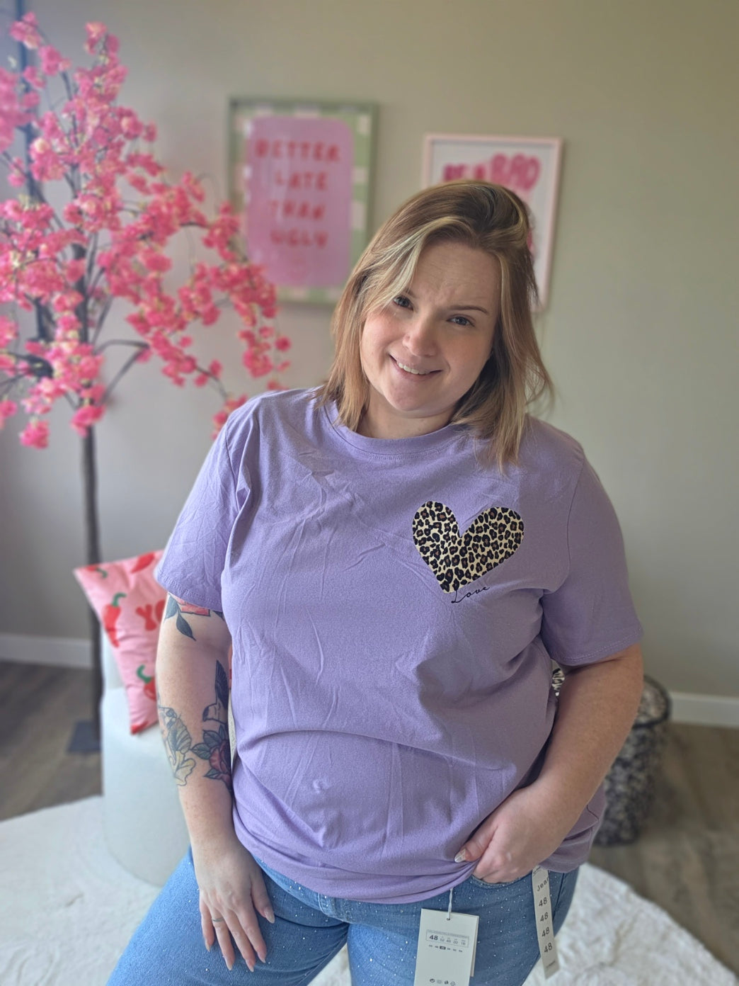 Leopard Amour Tee (In 3 kleuren)