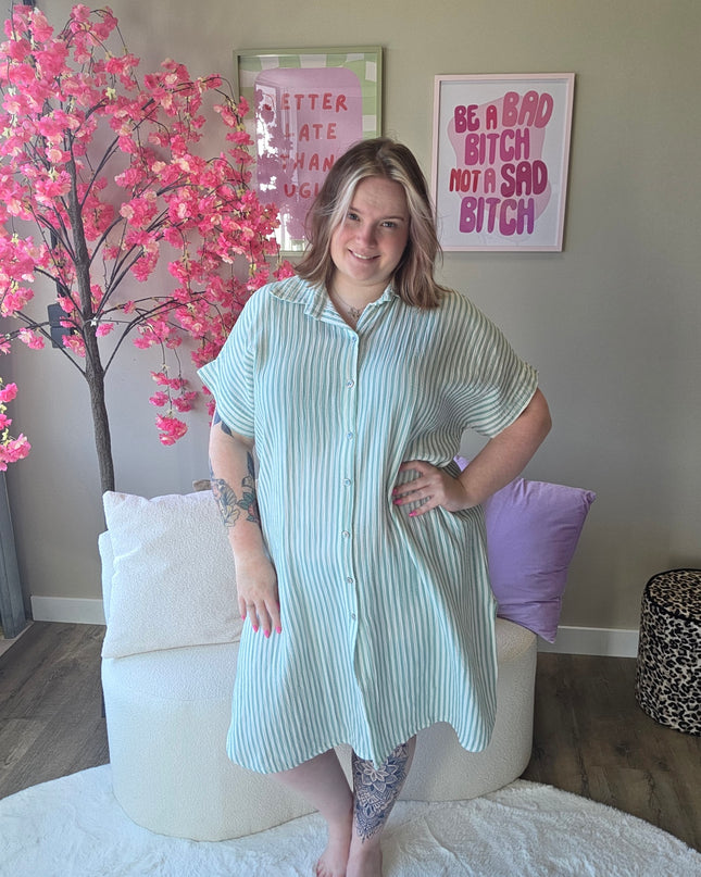 Katoenen Streep Jurken (In 3 kleuren)