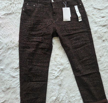 G-Smack Donker bruine Panter Jeans (ZN328)