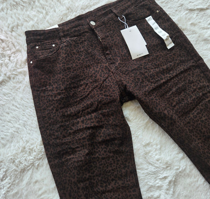 G-Smack Donker bruine Panter Jeans (ZN328)