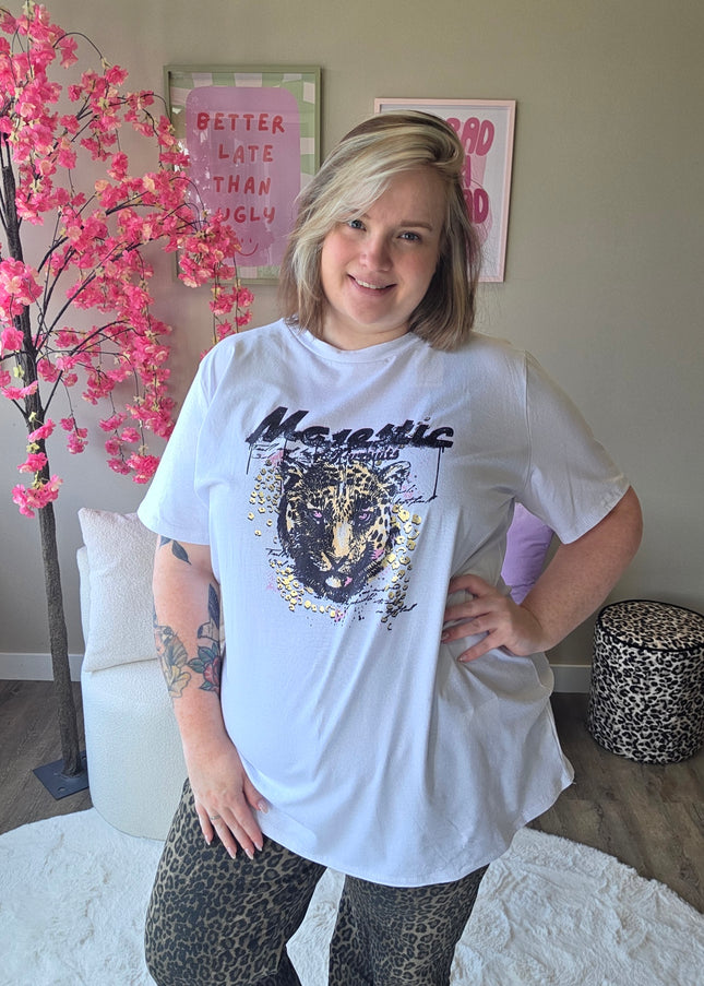 Leopard Tee's (In 3 kleuren)