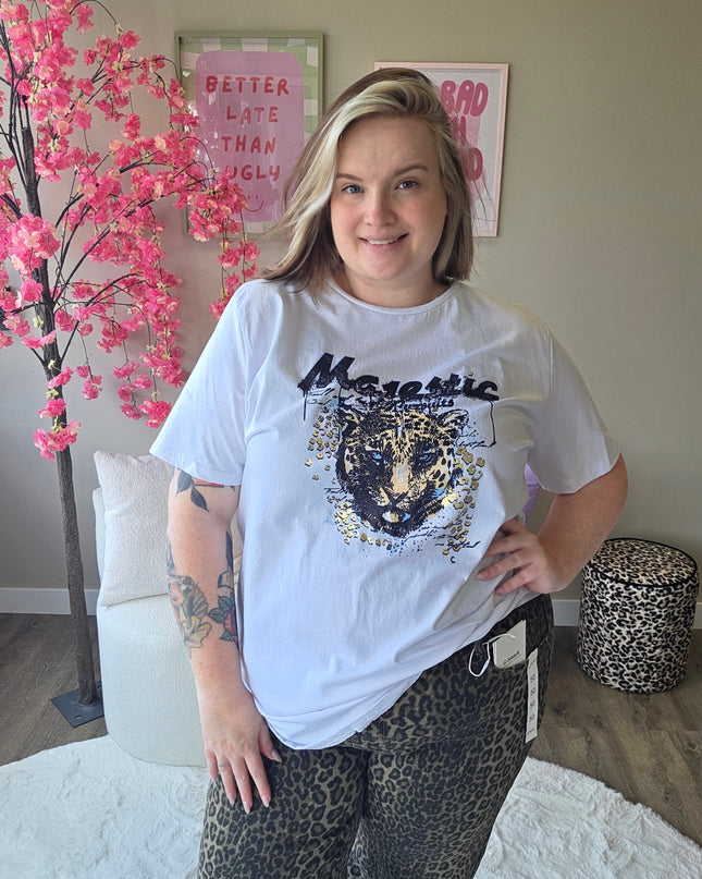 Leopard Tee's (In 3 kleuren)