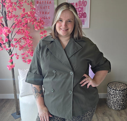 Trenchcoat Blazer (In 3 kleuren)