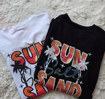 Sun, Salt , Sand Tee (In 2 kleuren)