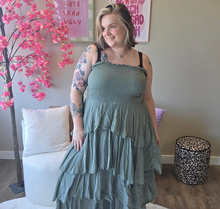 Basic Ruffle Dress (In 4 kleuren)