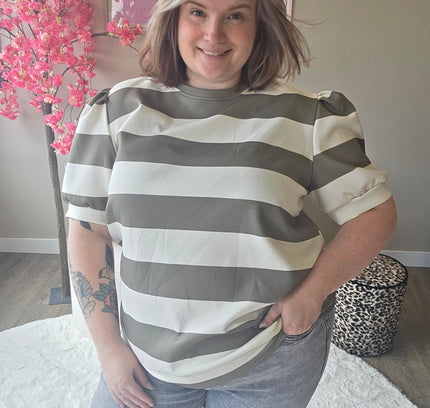 Pofmouw Streep Shirts (In 3 kleuren)