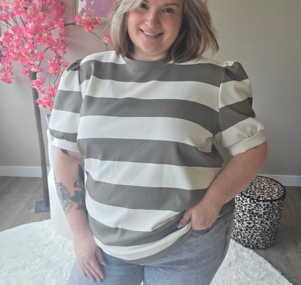 Pofmouw Streep Shirts (In 3 kleuren)