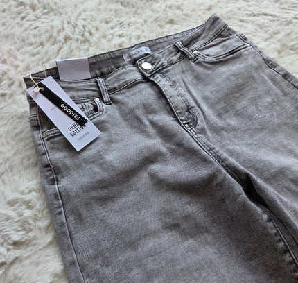 Goodies wideleg jeans grijs | DJ2599
