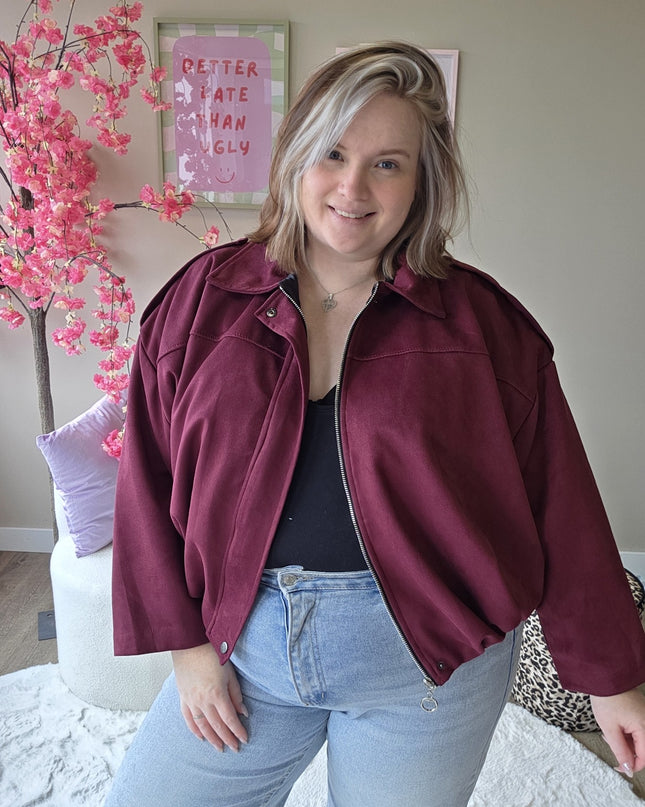 Suede Look Bombers (In 5 kleuren)
