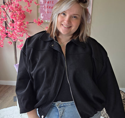 Suede Look Bombers (In 5 kleuren)