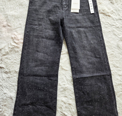 G-Smack Grijze glitter wide leg jeans | ZN-217