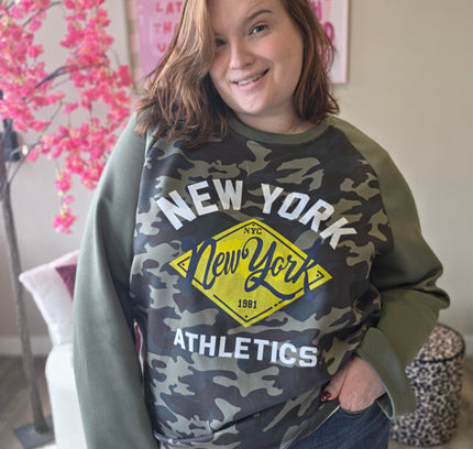 New york Camo Athletics sweaters (In 2 kleuren)