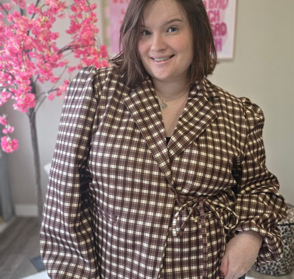 Wikkel ruit blazers (in 3 kleuren)
