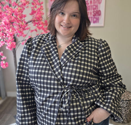 Wikkel ruit blazers (in 3 kleuren)