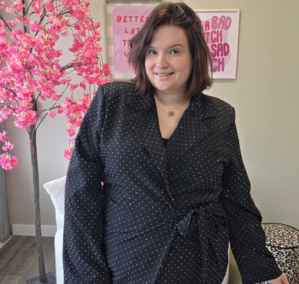 Glitter Wrap Blazers (In 2 kleuren)