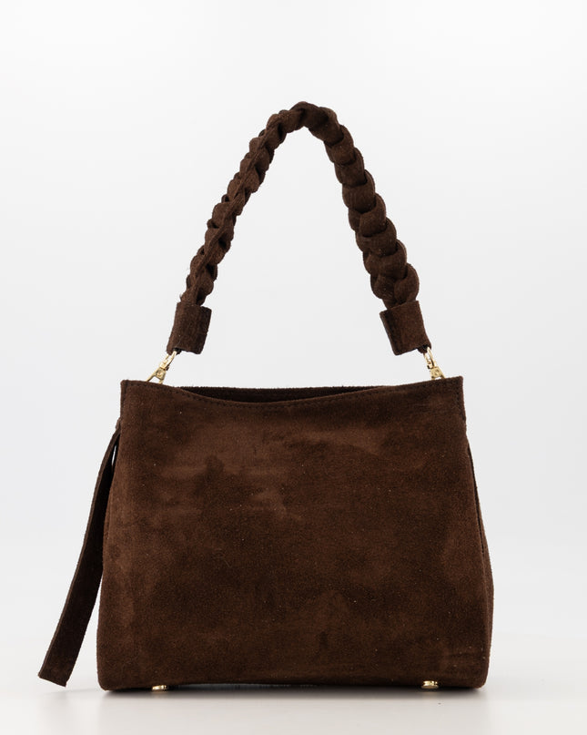 Sarah Choco Suede Bag