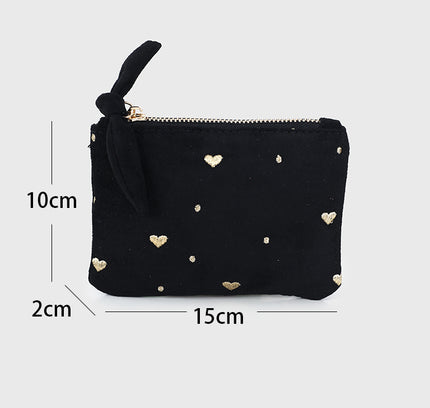 Litte heart pouch choco